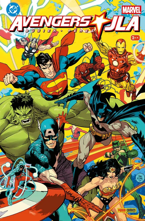 Avengers Jla 2 Variant Wraparound di Dan Mora DC Facsimile Edition