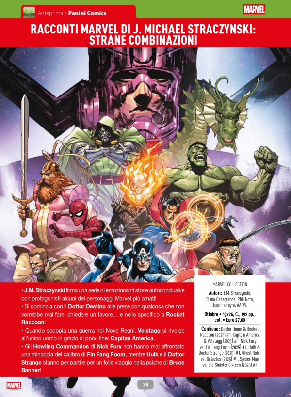 Racconti Marvel Di J. Michael Straczynski Strane Combinazioni
