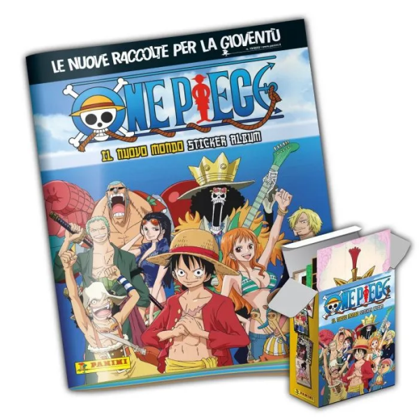 One Piece Il Nuovo Mondo Sticker & Trading Card Collection Starter Pack