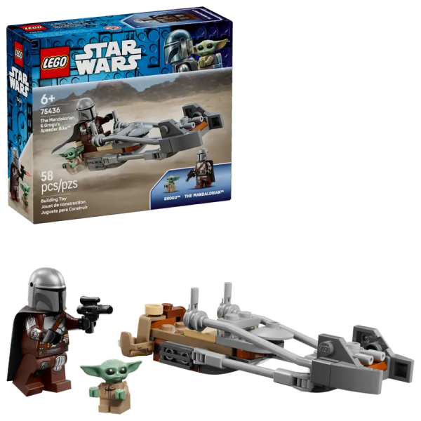 Lego Star Wars 75436 Speeder Bike Del Mandaloriano E Di Grogu