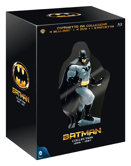 Batman Collection (4 Blu-ray+4 Dvd+statuetta)