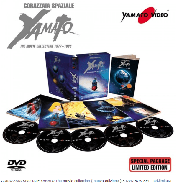 Corazzata Spaziale Yamato The Movie Collection Nuova Edizione (5 Dvd) Box-set Edizione Limitata