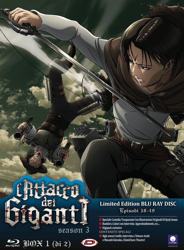 L'attacco Dei Giganti Stagione 3 Box #01 ( Eps 1-12) ( Ltd Edition) ( Blu-ray)