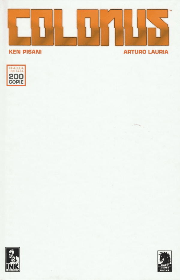 Colonus White Cover Limited 200 Copie