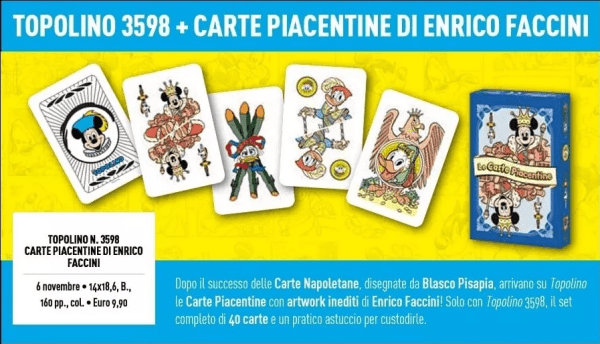 Topolino 3598 Supertopolino 3598 Con Carte Piacentine di Enrico Faccini