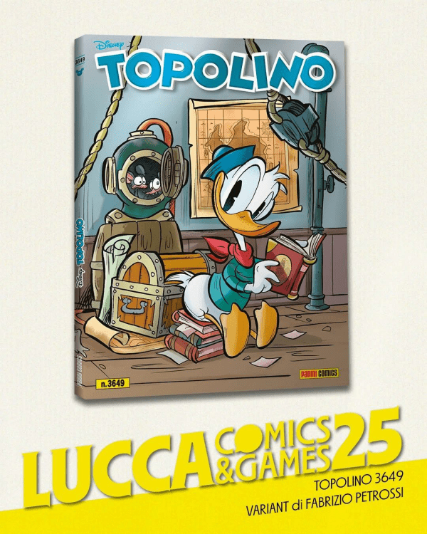 Topolino 3649 Variant Lucca Comics 2025 di Fabrizio Petrossi