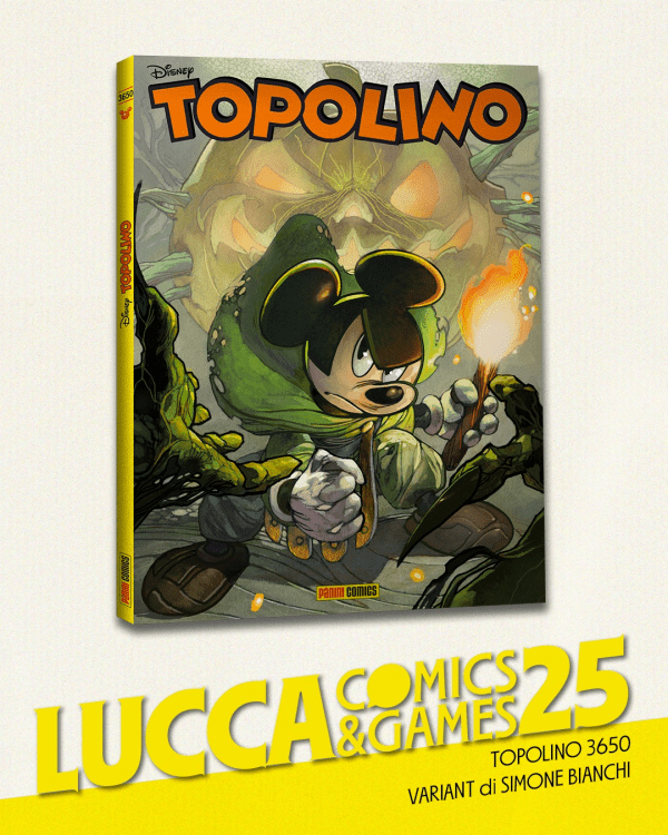 Topolino 3650 Variant Lucca Comics 2025 di Simone Bianchi