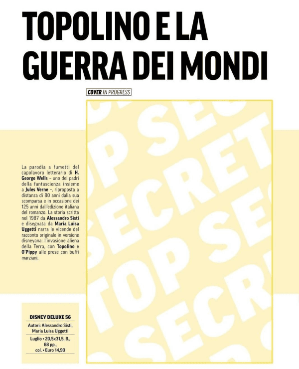 Topolino E La Guerra Dei Mondi Disney De Luxe 56