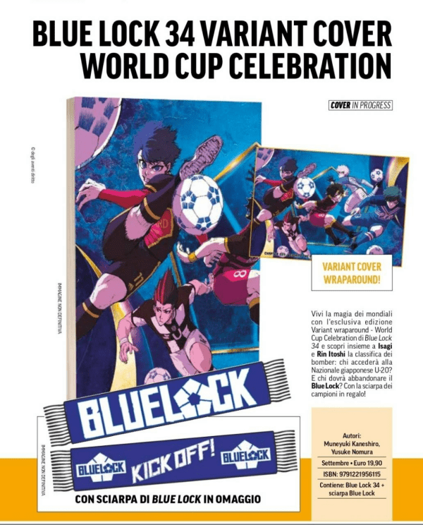 Blue Lock 34 Variant Cover World Cup Celebration
