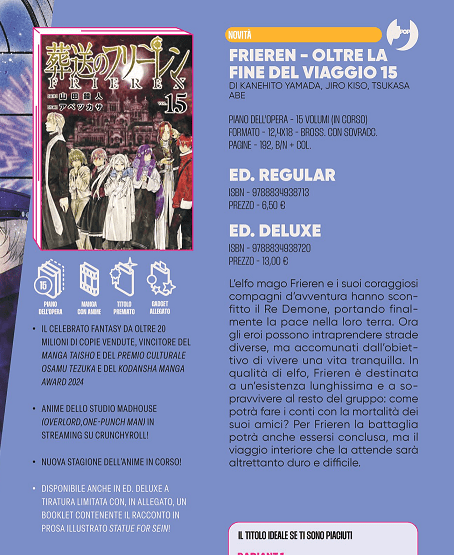 Frieren 15 Edizione Deluxe