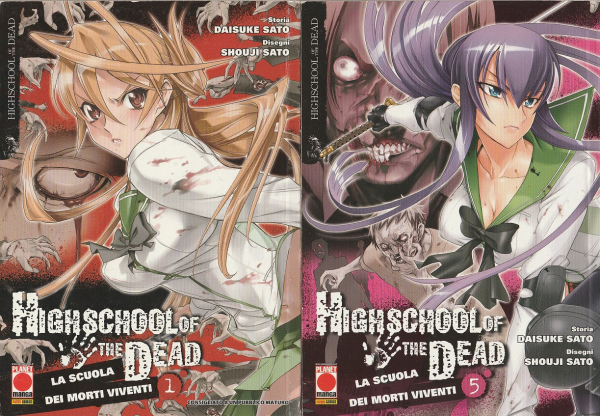 Highschool Of The Dead Blocco Vol.1-5